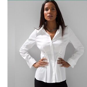 WHBM Pearl & Poplin shirt